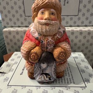 G. DeBrekht Loving Embrace Santa Claus Holiday Figurine